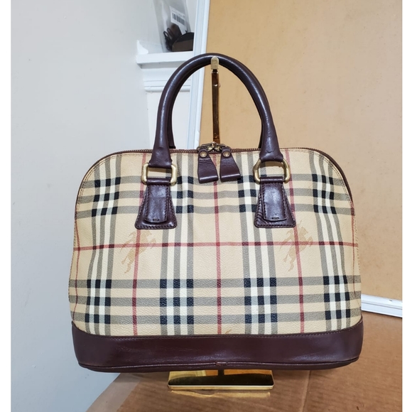  BURBERRY Nova Check Alma Top Handle Bag - Picture 5 of 11